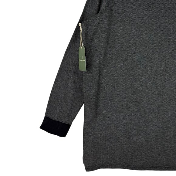 Mutual Weave Men's Collared Grey Black Herringbone Polo Big Tall Size 2XLT NWT - Picture 4 of 8